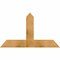 Ekena Millwork Portland Rough Sawn Timber Gable Bracket, Western Red Cedar, 48"W x 28"H x 4"D x 6"F, 14/12 Pitch GBW048X28X0406POR00RWR - alternate 1